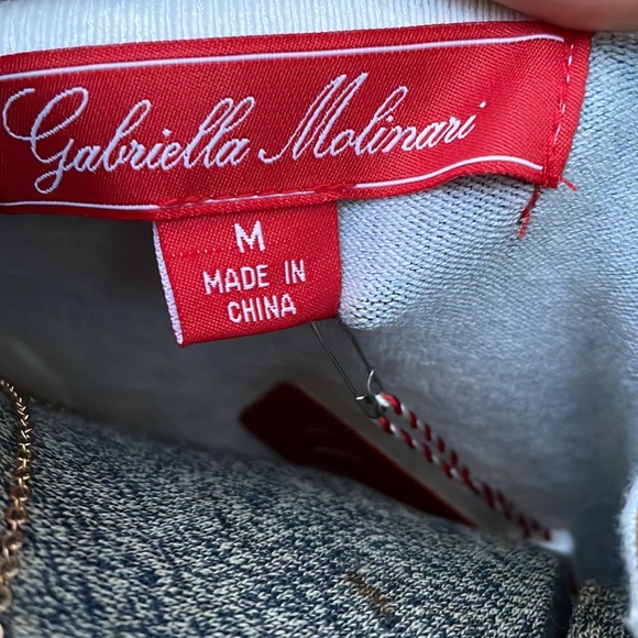 GABRIELLA MOLINARI BAMBOO /LYCRA MIX BOUTIQUE 3/4 SLEEVE TOP - M - NWT !🍁 - Picture 5 of 7